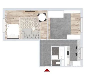 Pronájem kompletně zařízeného byt 2+1, 56 m - Photo 2