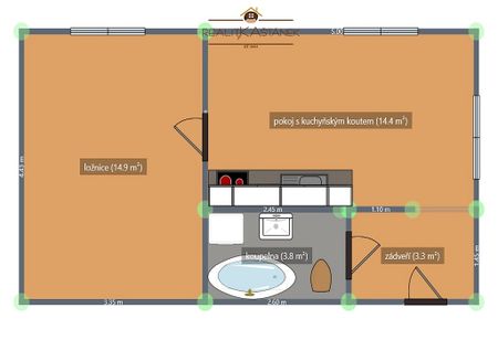 Pronájem bytu 1+1 35 m² - Fotografie 5