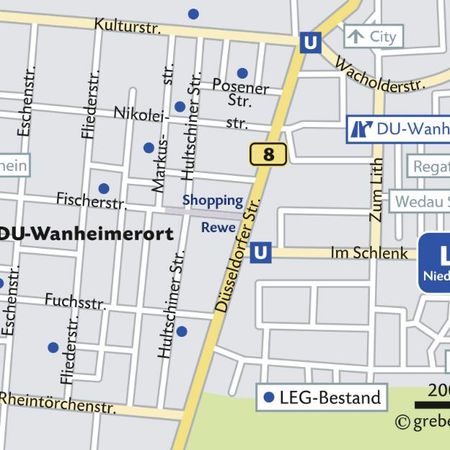 Demnächst frei! 3-Zimmer-Wohnung in Duisburg Wanheimerort - Foto 4