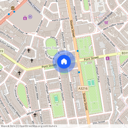 Pont Street, Knightsbridge, London, SW1X