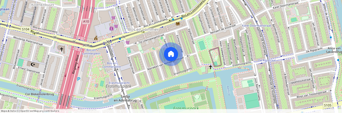 Erasmuspark, 1055 BT, Sanderijnstraat, Amsterdam