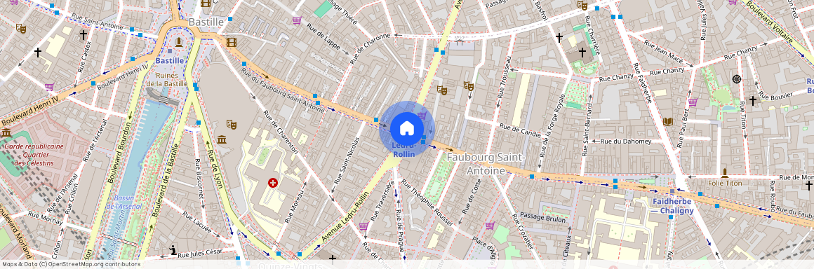 Rue du Faubourg Saint Antoine et Avenue Ledru-Rollin 75011 Paris (11e arrondissement)