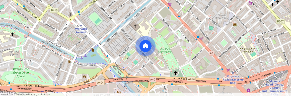 St Marys Mansions, Little Venice, London, W2