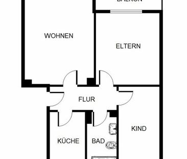 Das Glück hat ein Zuhause: praktische 3-Zimmer-Wohnung - Photo 3