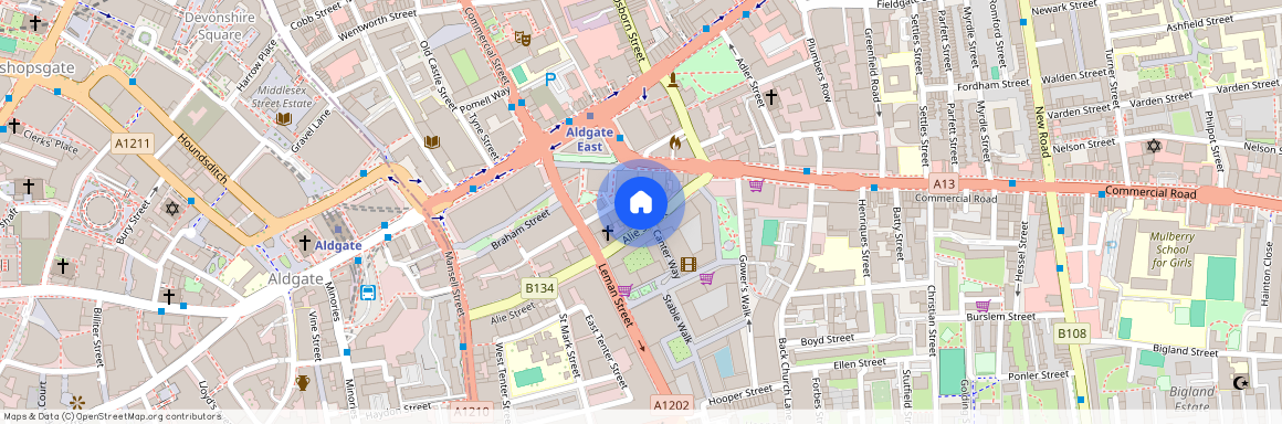 Alie Street, Aldgate East, London, E1
