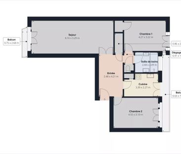 3 PIECES VIDE 84M² - 16 RUE FREDERIC PASSY - NICE FLEURS - Photo 3