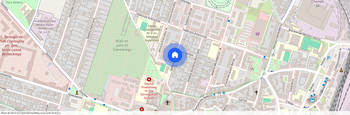 ul. Stefana Okrzei, Tarnowskie Góry, tarnogórski, śląskie