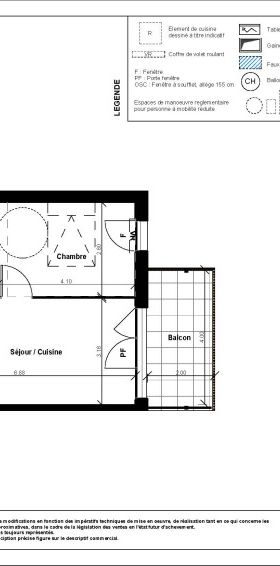 Location Appartement 2 pièces 40m² GARONS 30128 - Photo 2