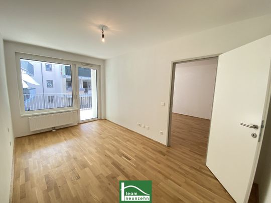 Tolle Neubauwohnung mit großem Innenhof-Balkon und Abstellraum! Straßenbahn 26 und S-Bahn Jedlersdorf in Gehweite - Foto 1