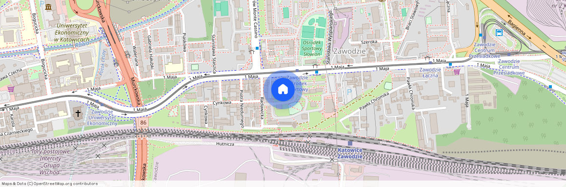 ul. 1 Maja, Zawodzie, Katowice, śląskie