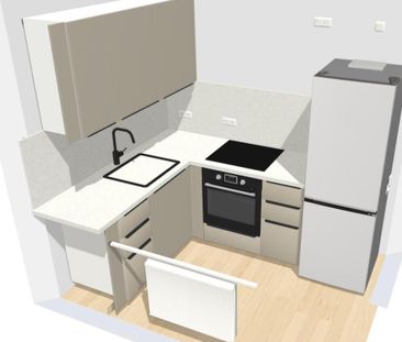 Moderne, sanierte 2-Zimmer-Wohnung mit Einbauküche im Zentrum-Süd n... - Foto 1