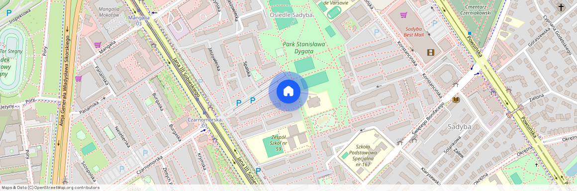 ul. Spalska, Sadyba, Mokotów, Warszawa, mazowieckie