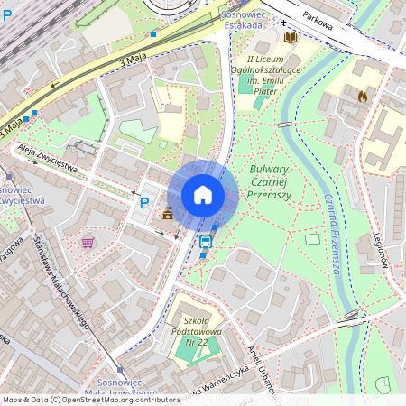 ul. Ignacego Mościckiego, Centrum / Śródmieście, Sosnowiec, śląskie