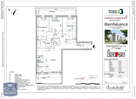 Location Appartement 4 pièces 81m² CAEN 14000 - Photo 5