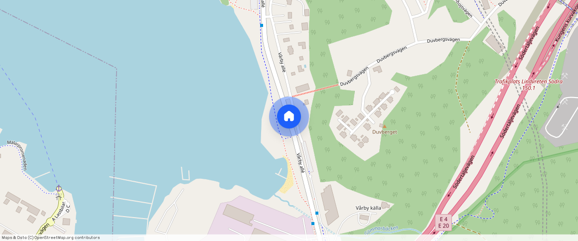 Vårby allé, Vårby