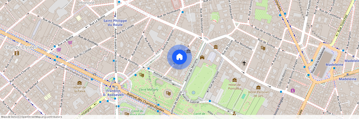 Appartement à louer rue du Cirque, Paris 8ème