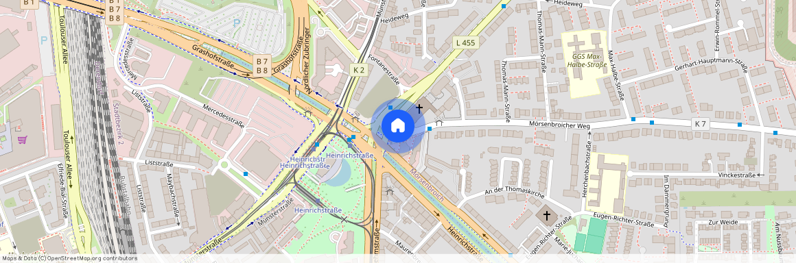Mörsenbroicher Weg Düsseldorf Mörsenbroich Nordrhein-Westfalen 40470