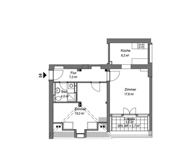 Schöne 2-Zimmer-Wohnung in einzigartigem Altbau in Eberswalde zu ve... - Photo 3