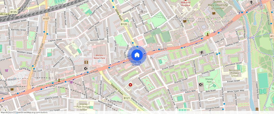 Mile End Road, Stepney, E1