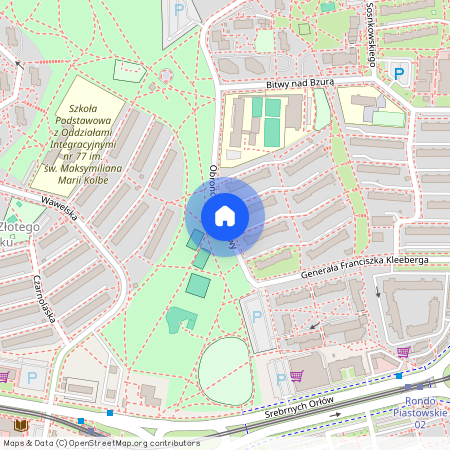 ul. Obrońców Warszawy, Mistrzejowice, Mistrzejowice, Kraków, małopolskie