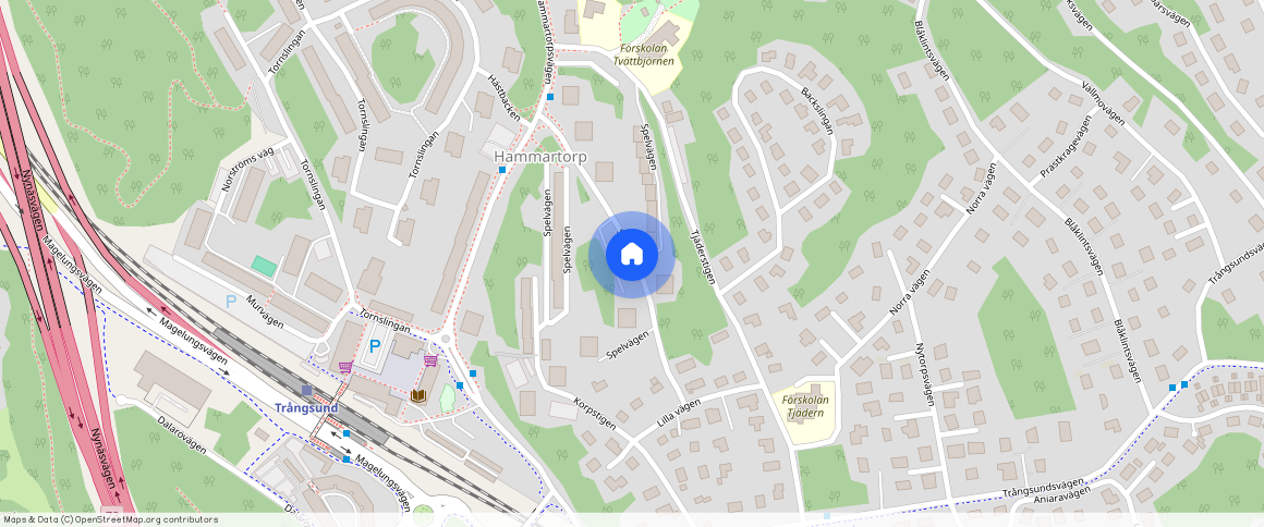 Spelvägen, Trångsund