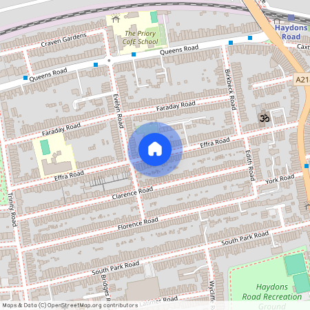 Effra Road, Wimbledon, SW19, London