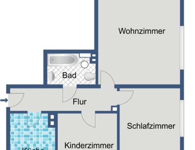 Komfortables Wohnen auf ca. 59 m² – ideal für Paare oder kleine Familien - Foto 1