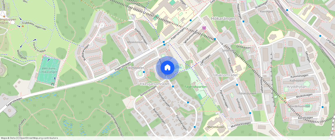Kontoristvägen 15, Hökarängen