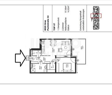 Erstbezug ab 01.10.2025: geförderte 2 Zimmer Wohnung mit großem Bal... - Photo 5
