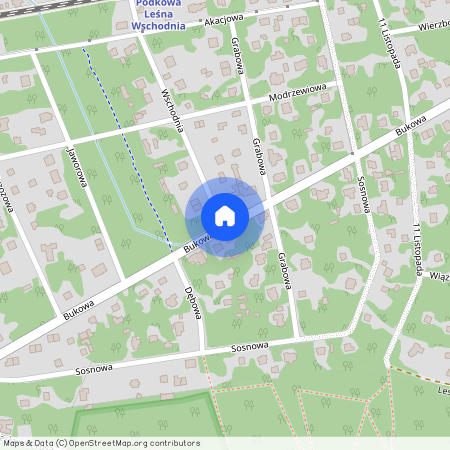 Grodziski, Podkowa, Leśna, Podkowa, Leśna, Wschodnia, Bukowa