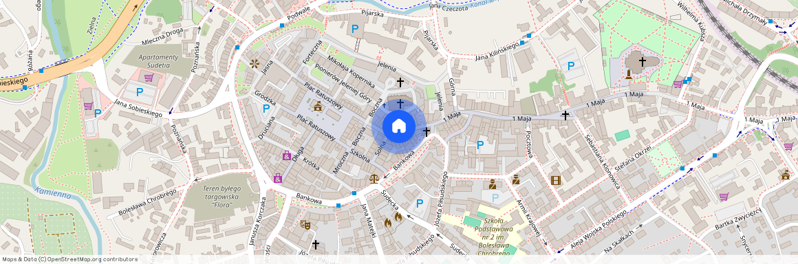 ul. Marii Konopnickiej, Śródmieście, Jelenia Góra, dolnośląskie