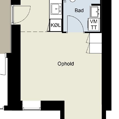 Skøn 1-værelses lejlighed midt i Odense - Foto 1