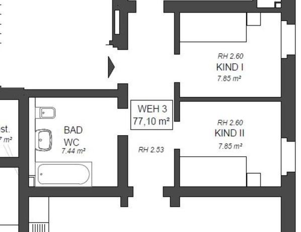 Schöne 4 Raumwohnung im 1. OG, Bad neu, FuboHz - Photo 1