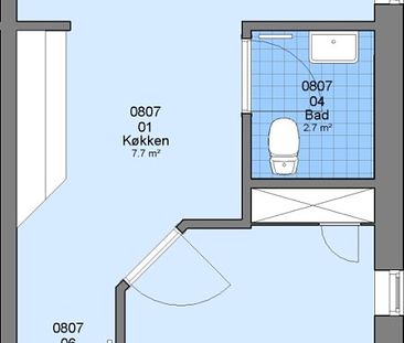 2-værelses studiebolig - Foto 1