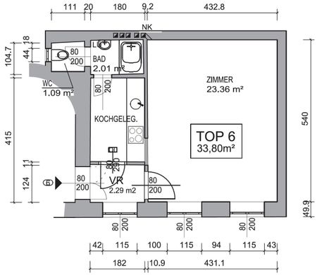 Ruhige 1-Zimmer-Singlewohnung - Foto 5