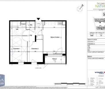 Appartement à louer 3 pièces 55.01m² - Photo 6