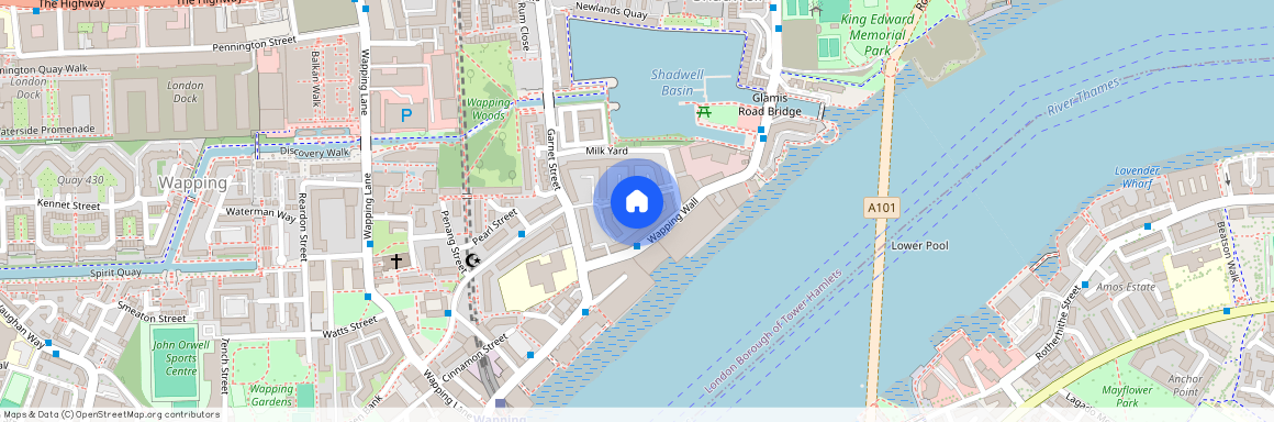 Prospect Place, Wapping Wall, E1W, London