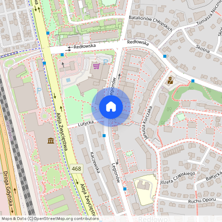 ul. Legionów 100, Redłowo, Gdynia, pomorskie