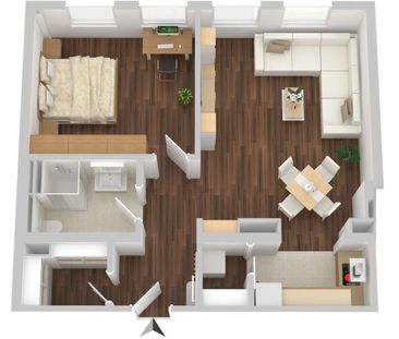 Historische Architektur trifft auf modernes Design- Stilvolle 2-Zim... - Foto 1