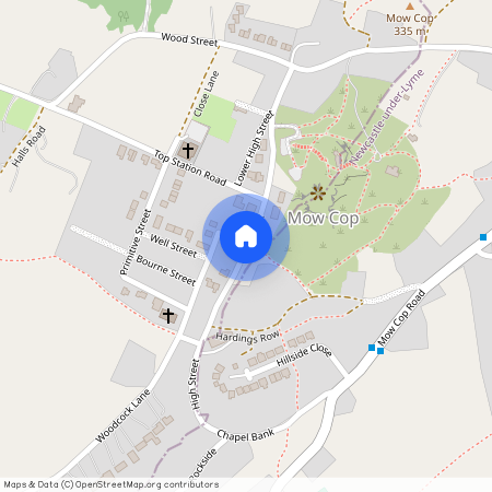 High Street, Mow Cop, ST7