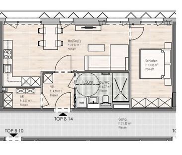 Erstbezug: 2-Zimmer Wohnung im 2. OG / Top B14 - Foto 4