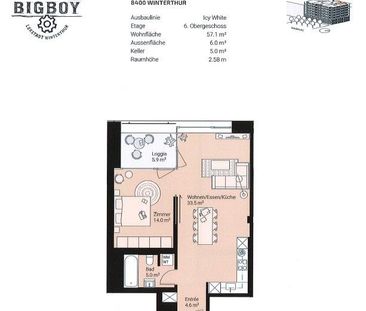 Moderne 2.5-Zimmerwohnung in der Lokstadt - Foto 5