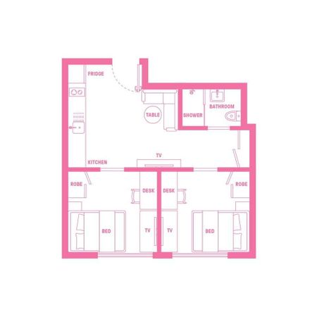 2 Bed Shared Apartment, Double Bed - Photo 4