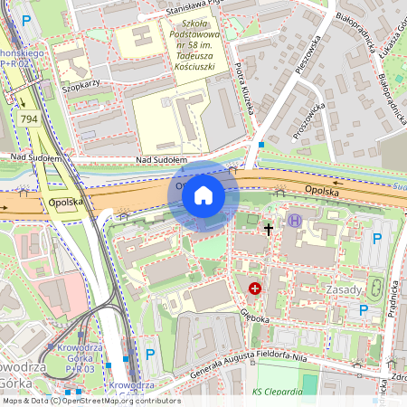 ul. Opolska, Krowodrza Górka, Prądnik Biały, Kraków, małopolskie