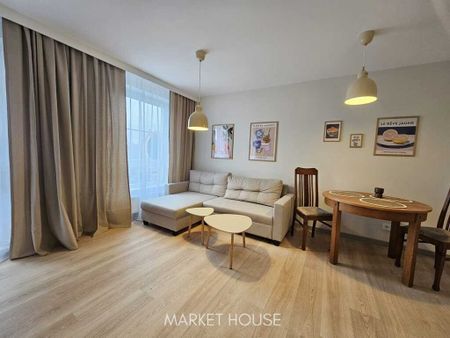 Gustownie umeblowane 2pok. w Centrum z balkonem - Zdjęcie 2