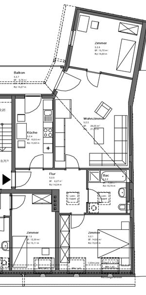 sanierte 3-Raum Altbauwohnung mit Südbalkon nähe Stadtzentrum - Photo 2