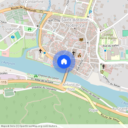 ge house, Saint-Antonin-Noble-Val