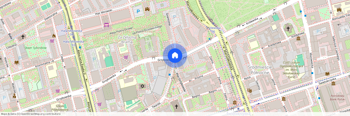 ul. Grzybowska, Śródmieście Północne, Śródmieście, Warszawa, mazowieckie
