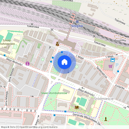 pl. Plac 1000-lecia, Głogów, głogowski, dolnośląskie