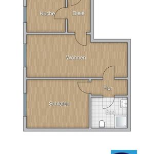 2 Raum Wohnung mit modernisiertem Duschbad - Photo 2